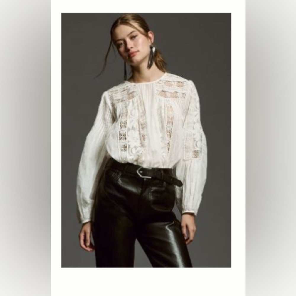 Brand New Anthropologie Forever That Girl Feminine Blouse